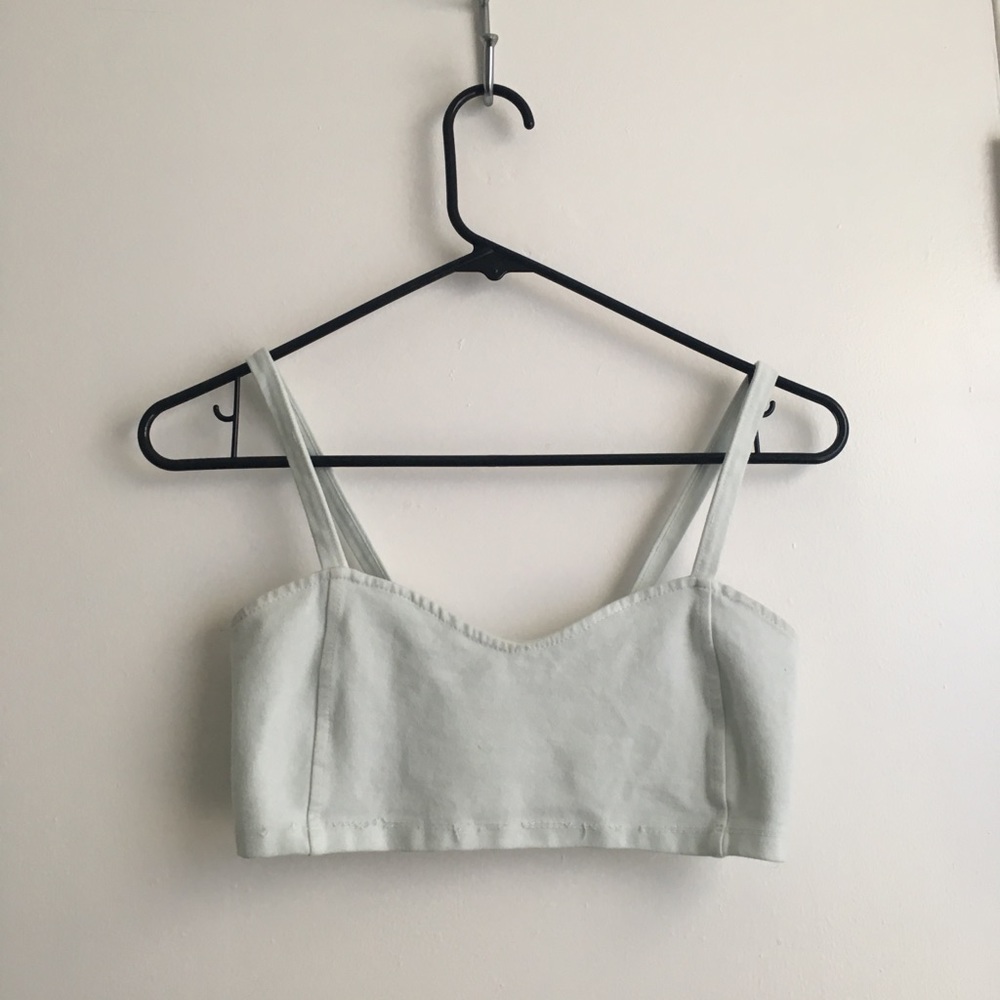 LIGHT BLUE BRANDY MELVILLE CROP TOP/ BRALET